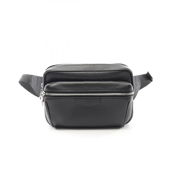 LOUIS VUITTON Bumbag outdoor shoulder Waist bag M33438 Taiga leather Noir Used