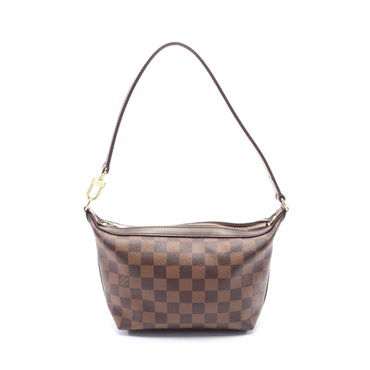 LOUIS VUITTON Irovo PM Shoulder Bag N51996 Damier leather Brown Ebene Used LV