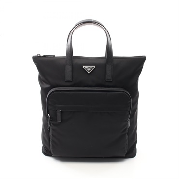 PRADA TESSUTO Rucksack Backpack bag 2VG0982DMGF0002 Nylon Saffiano leather Black