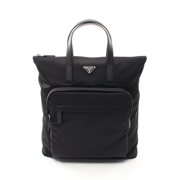 PRADA TESSUTO Rucksack Backpack bag 2VG0982DMGF0002 Nylon Saffiano leather Black