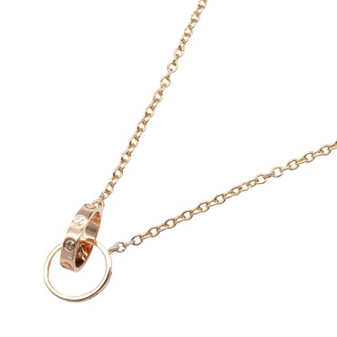 CARTIER Baby Love Necklace 18KPG Pink Rose Gold Used Women