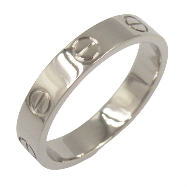 CARTIER Love Ring 18KWG White Gold Used unisex US size 5.75 #51