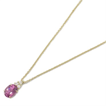 TIFFANY＆CO Amethyst Diamond Necklace pendant 18KYG Yellow Gold Used women