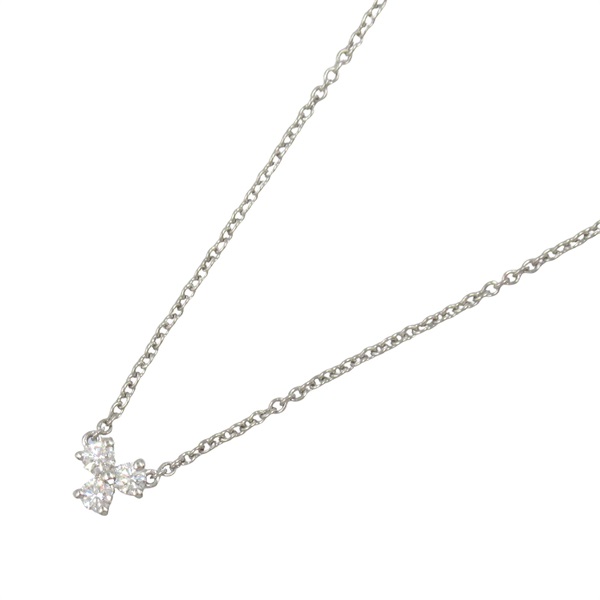 TIFFANY＆CO Aria Diamond Necklace Pendant Pt950 Platinum Used women
