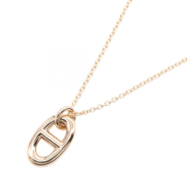 HERMES Chaine dancre Farandole Necklace Pendant 18KPG Pink Rose Gold Used women