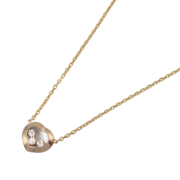 Chopard Happy diamond necklace pendant 18KPG Pink Rose Gold Used women
