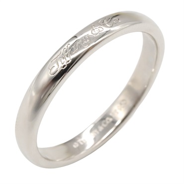TIFFANY＆CO Notes Ring Pt950 Platinum Used unisex US size 7.75