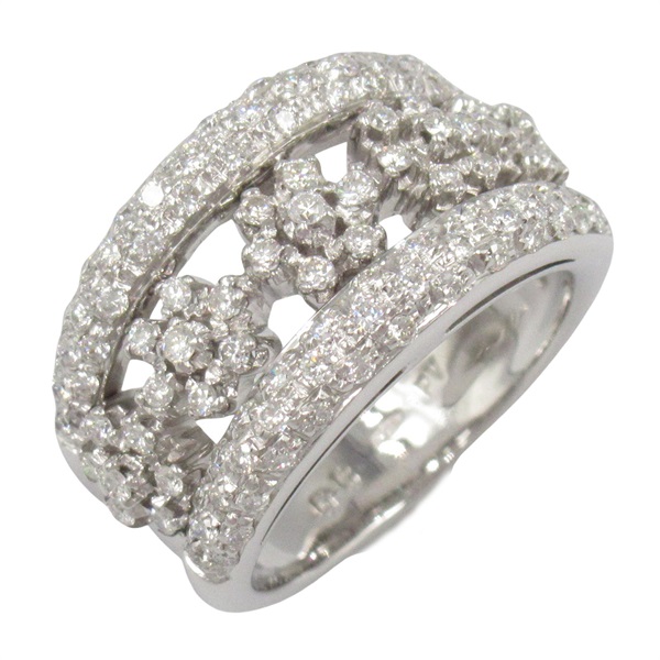 Ponte Vecchio Diamond Ring 18KWG White Gold Used women US size 6