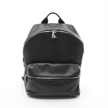 LOUIS VUITTON Discovery Rucksack Backpack M33450 Taiga leather Black Used mens
