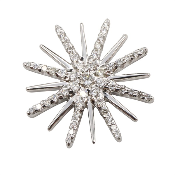 JEWELRY Diamond Pendant Top 18KWG White Gold Used women