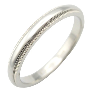 TIFFANY＆CO Milgrain Ring Pt950 Platinum Used unisex US size 9.5