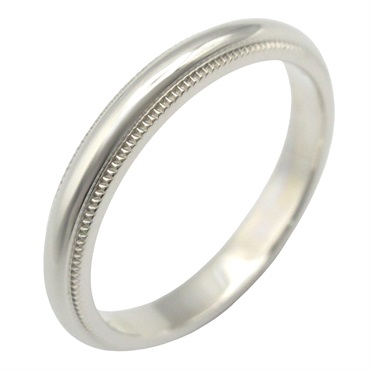 TIFFANY＆CO Milgrain Ring Pt950 Platinum Used unisex US size 6.75