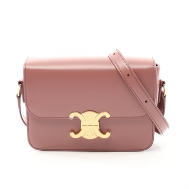 CELINE teen triomphe Shoulder Bag 188423BF424VR leather Pink NEW crossbody GHW