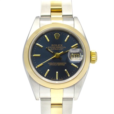 ROLEX Datejust P Wrist Watch 79163 Auto 18KYG Gold Stainless Steel Used Women