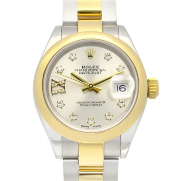 ROLEX Datejust IX/9P Star Diamond Wrist Watch 279163G Auto 18KYG SS used women
