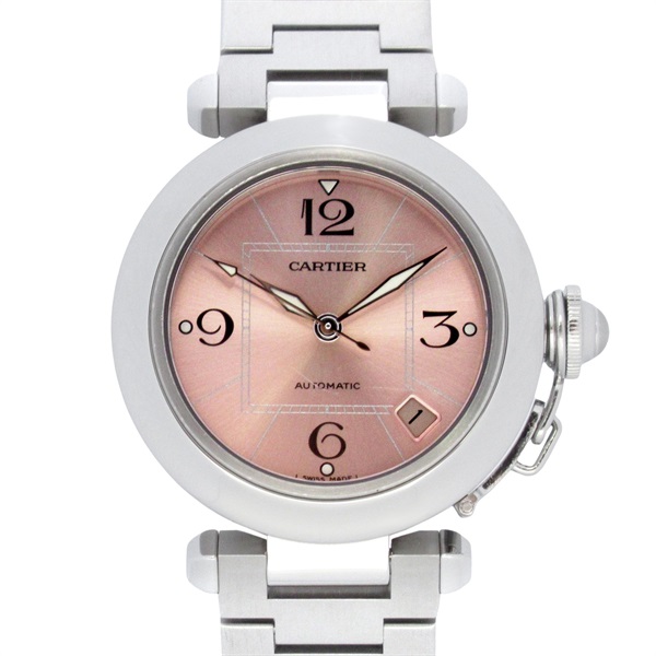 CARTIER Pasha C Small Date Wrist Watch W31075M7 Automatic winding SS Used Boys