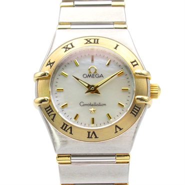 OMEGA Constellation Mini Wrist Watch 1362.70 Quartz 18KYG gold  SS Used Women