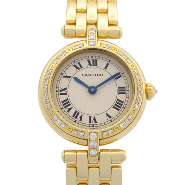 CARTIER Panthere Vendome SM Wrist Watch WF5034F1 Quartz 18KYG Gold Used Women