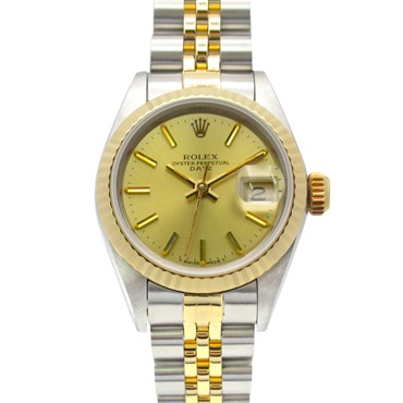 ROLEX Datejust No. 86 Wrist Watch 69173 Automatic 18KYG Gold SS Used Women