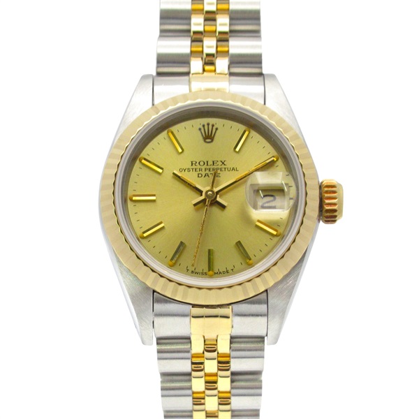 ROLEX Datejust No. 86 Wrist Watch 69173 Automatic 18KYG Gold SS Used Women