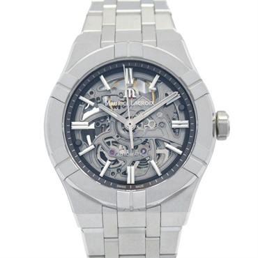 Maurice Lacroix Icon Skeleton Watch AI6007-SS002-030-1 Auto Winding SS Used Mens