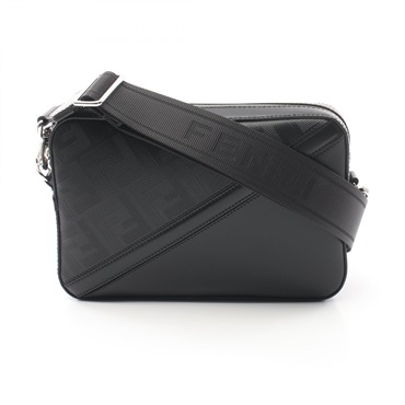 FENDI Diagonal Camera Case Shoulder Bag 7M0286AQW1F0GXN leather Black NEW mens