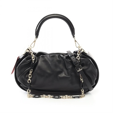 Roger Vivier Medium Hobo Hand Shoulder Bag RBWAOGS leather Black NEW Women