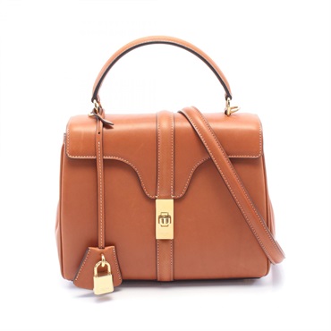 CELINE 16 Small 2way shoulder Handbag 188003BF903TN leather Brown NEW Women