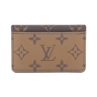 LOUIS VUITTON Porte cult Simple Card Case M69161 Monogram Reverse canvas Used LV