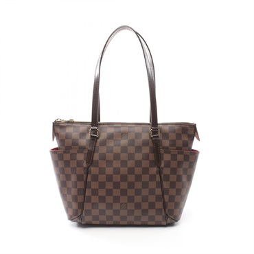 LOUIS VUITTON Totally PM Tote shoulder Bag N41282 Damier leather Ebene Used