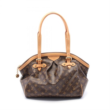 LOUIS VUITTON Tivoli GM Hand shoulder bag M40144 Monogram leather Brown Used