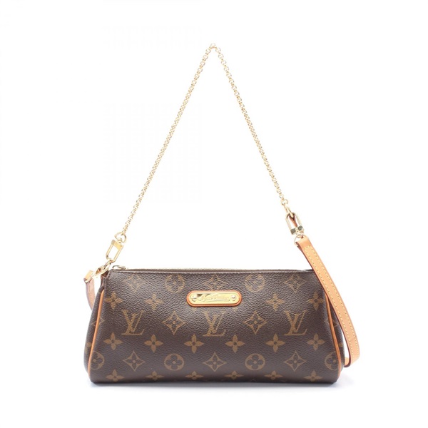 LOUIS VUITTON Eva 2way chain Shoulder Bag M95567 Monogram leather Brown Used
