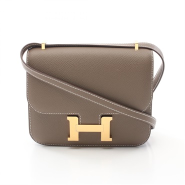 HERMES Constance 3 mini Shoulder Bag W 083905CC Epsom etoupe GHW