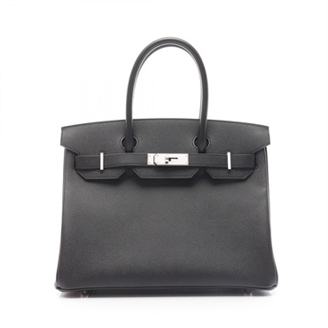 HERMES Birkin 30 Hand bag B 041701CK Epsom leather Black Used SHW