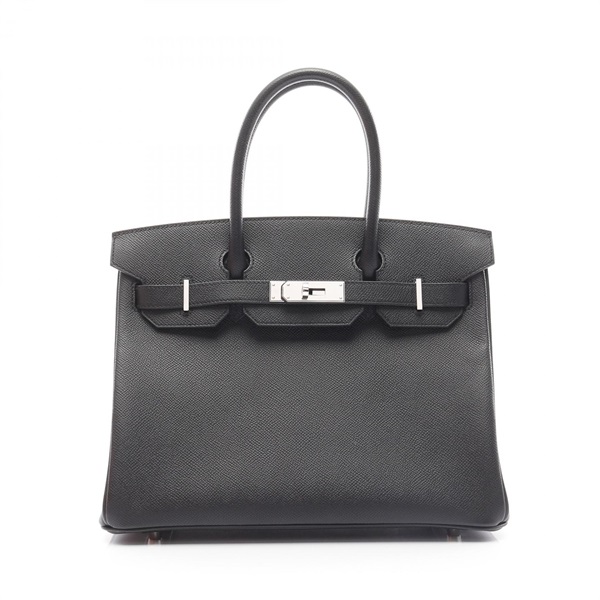 HERMES Birkin 30 Hand bag B 041701CK Epsom leather Black Used SHW