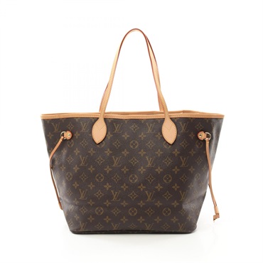 LOUIS VUITTON Neverfull MM Tote shoulder Bag M40156 Monogram leather brown used