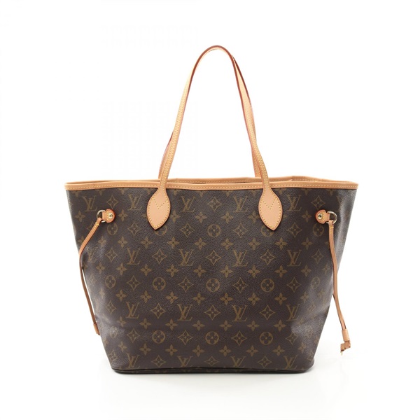 LOUIS VUITTON Neverfull MM Tote shoulder Bag M40156 Monogram leather brown used