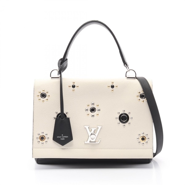 LOUIS VUITTON Lockme 2 2way shoulder Handbag M54111 Taurillon Leather Used LV