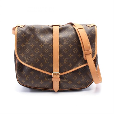 LOUIS VUITTON Saumur 35 Shoulder crossbody Bag M42254 Monogram leather Brown LV