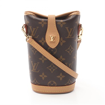 LOUIS VUITTON Fold Me Pouch crossbody Shoulder Bag M80874 Monogram leather brown