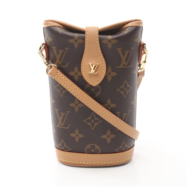 LOUIS VUITTON Fold Me Pouch crossbody Shoulder Bag M80874 Monogram leather brown