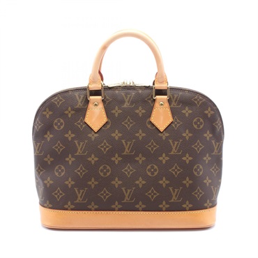 LOUIS VUITTON Alma PM zip Hand bag M51130 Monogram leather Brown Used LV