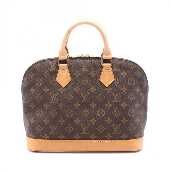 LOUIS VUITTON Alma PM zip Hand bag M51130 Monogram leather Brown Used LV