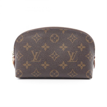 LOUIS VUITTON Pochette Cosmetic Pouch bag M47515 Monogram canvas Brown Used LV