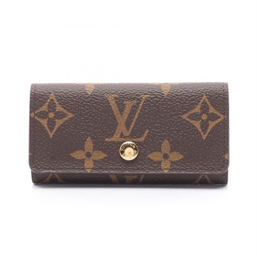 LOUIS VUITTON Multicles 4 key holder case M69517 Monogram canvas Brown Used LV