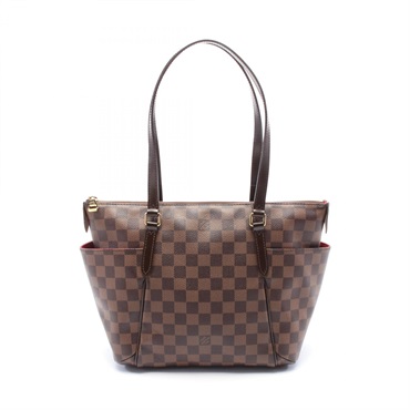 LOUIS VUITTON Totally PM Tote shoulder Bag N41282 Damier eather Ebene Used LV