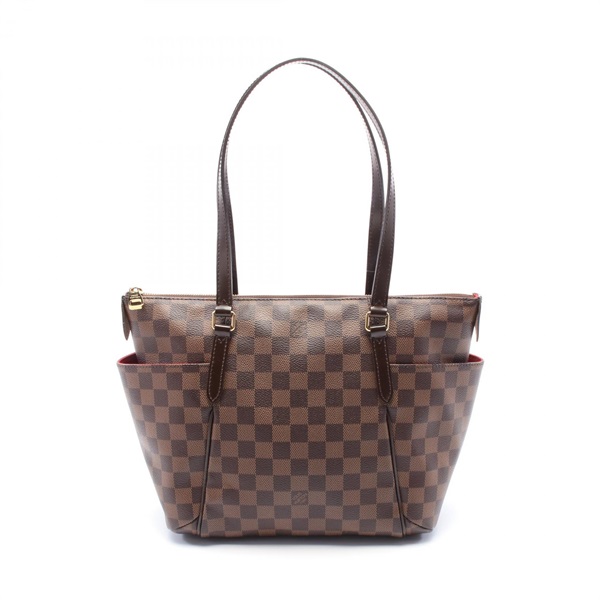 LOUIS VUITTON Totally PM Tote shoulder Bag N41282 Damier eather Ebene Used LV