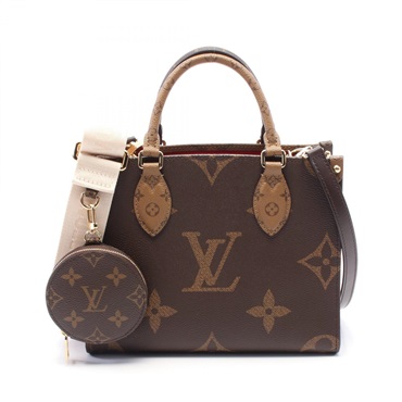 LOUIS VUITTON On the Go PM Hand shoulder crossbody bag M46373 Monogram Reverse