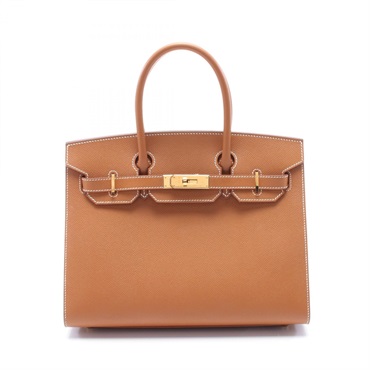 HERMES birkin Sellier 30 Hand bag B Epsom leather Gold Used GHW