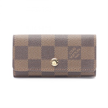 LOUIS VUITTON Multicles 4 key holder case N62631 Damier canvas Ebene Used Women